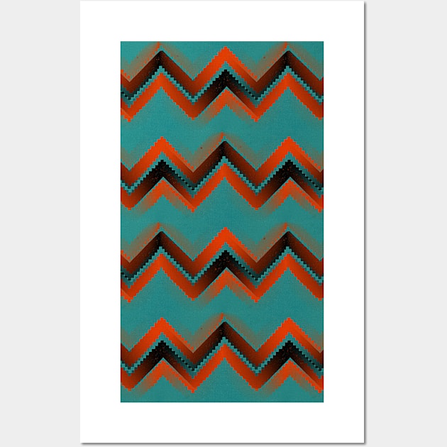 Retro Zigzag Wall Art by JoolyA